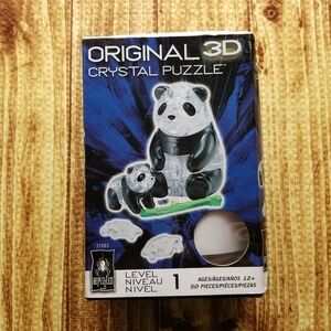 3D Crystal Puzzle Panda BePuzzled 50 Pieces 12+ NWOT